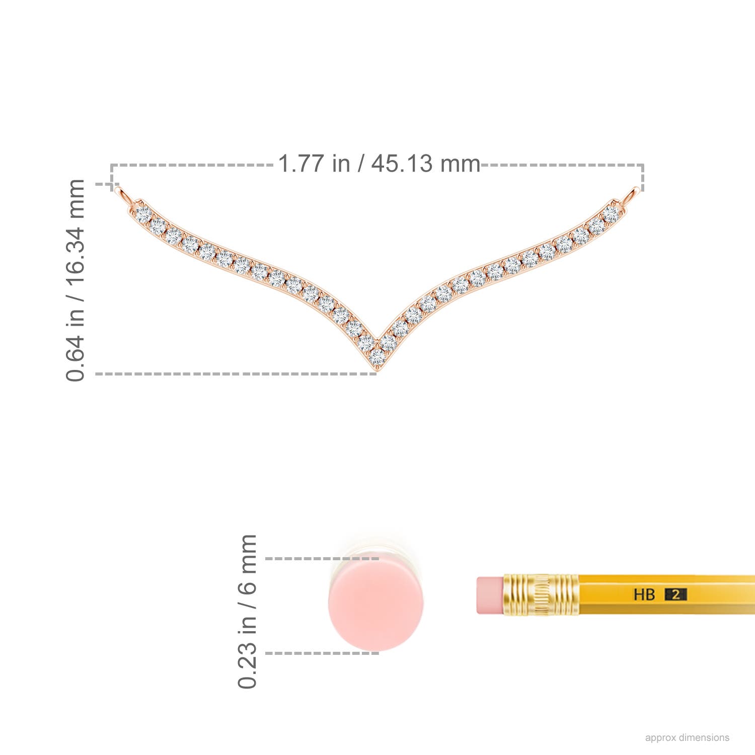 F-G, VS / 0.37 CT / 14 KT Rose Gold