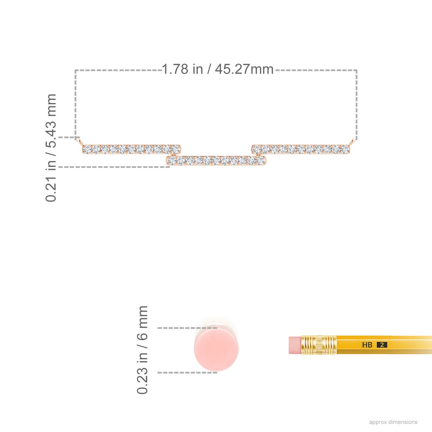 F-G, VS / 0.3 CT / 14 KT Rose Gold