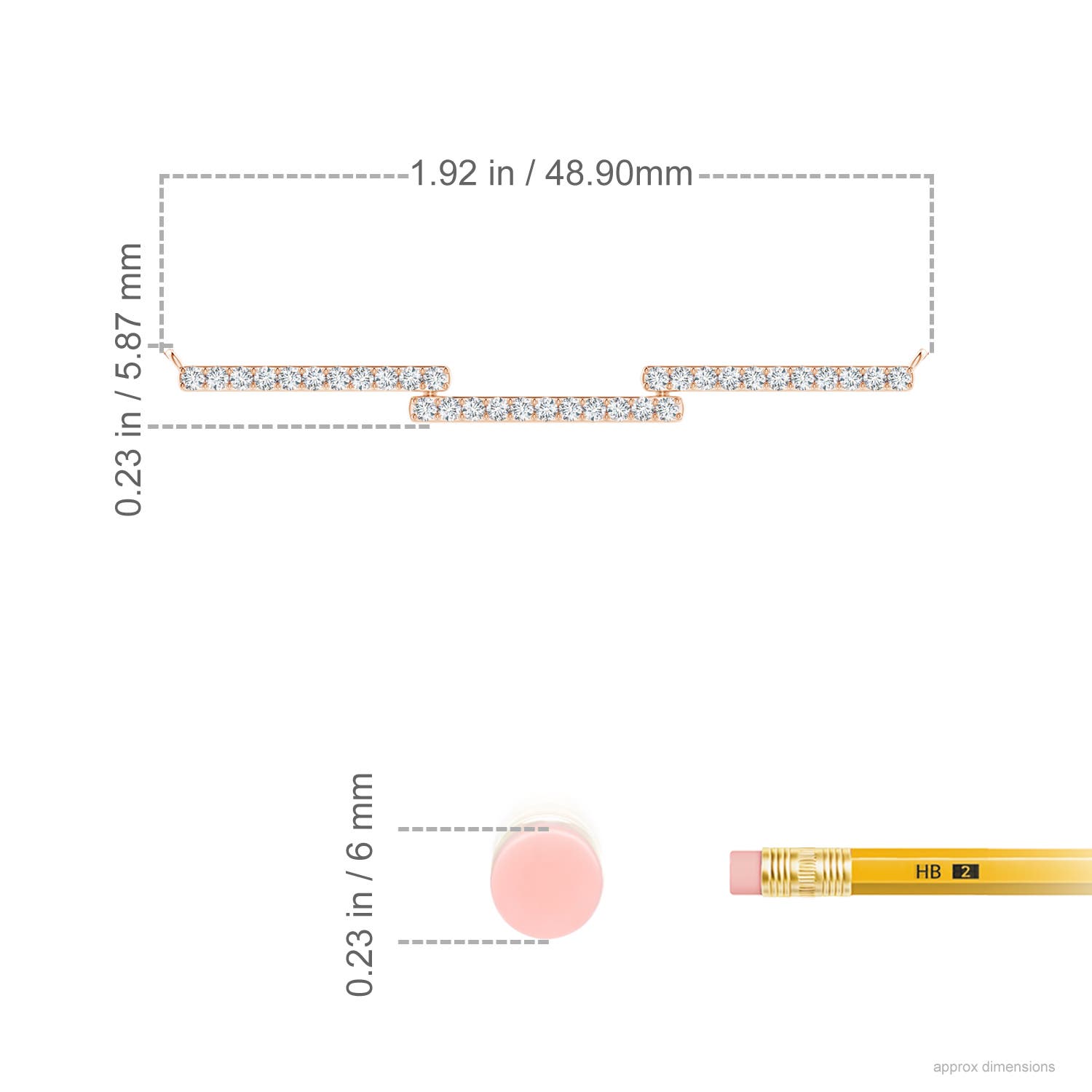 F-G, VS / 0.36 CT / 14 KT Rose Gold