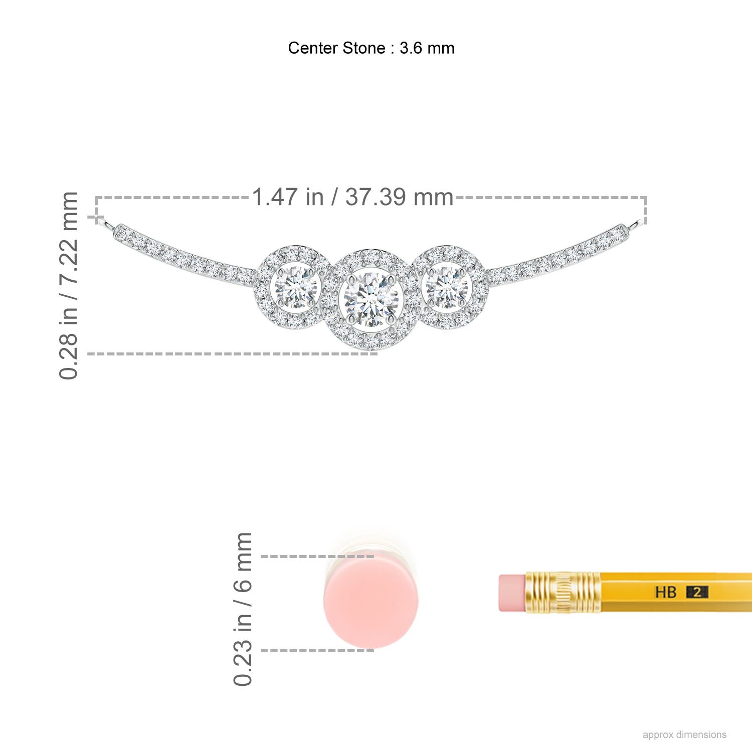 F-G, VS / 0.55 CT / 14 KT White Gold