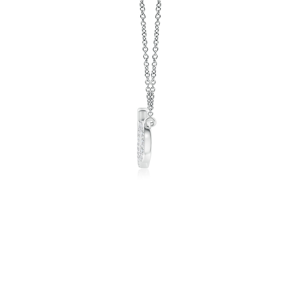 1.1mm HSI2 Diamond Horizontal Infinity Cross Pendant in Two Tone Gold in White Gold side-1