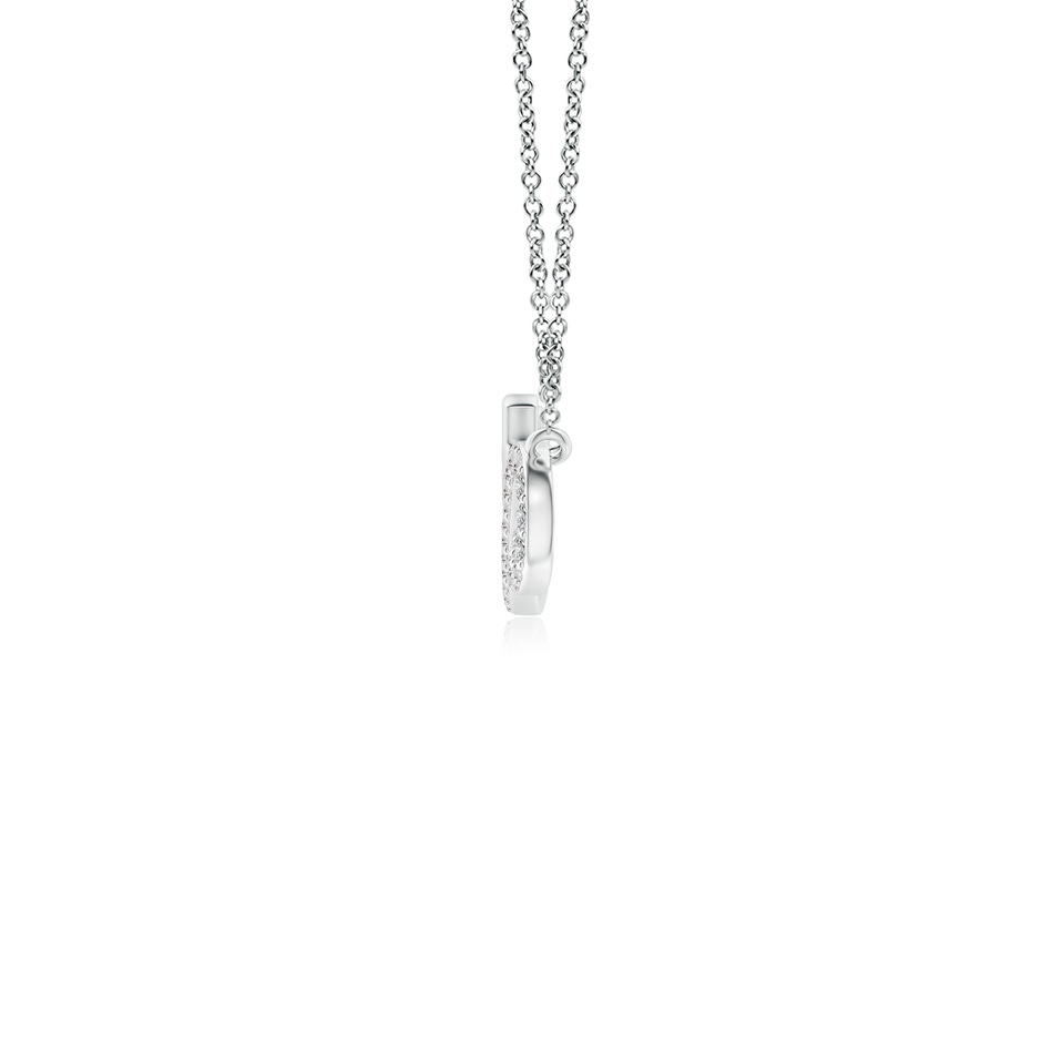 1.1mm IJI1I2 Diamond Horizontal Infinity Cross Pendant in Two Tone Gold in White Gold side-1
