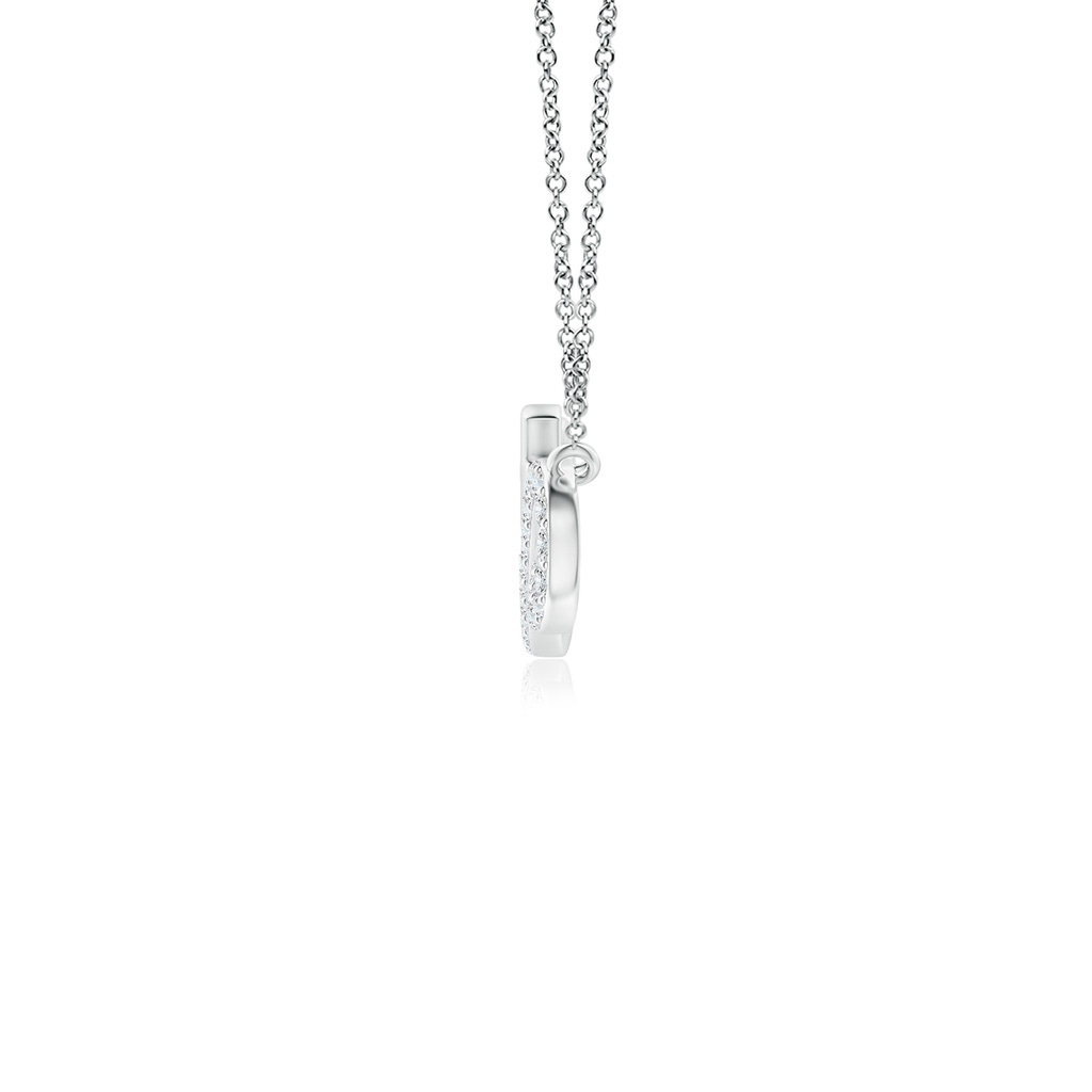 1.2mm GVS2 Diamond Horizontal Infinity Cross Pendant in Two Tone Gold in White Gold - side_1