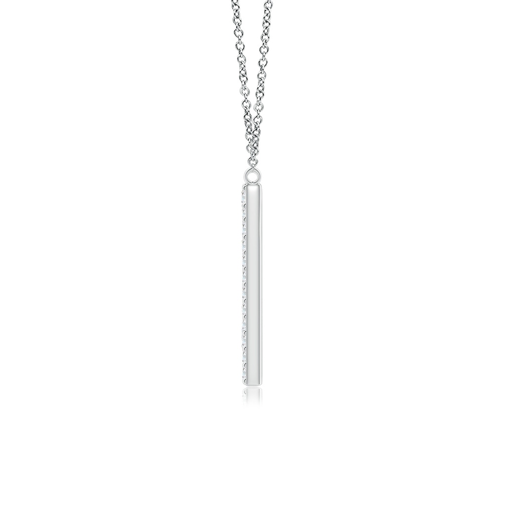 1.5mm GVS2 Modern Deco Diamond Capital "M" Initial Pendant in P950 Platinum - side_1