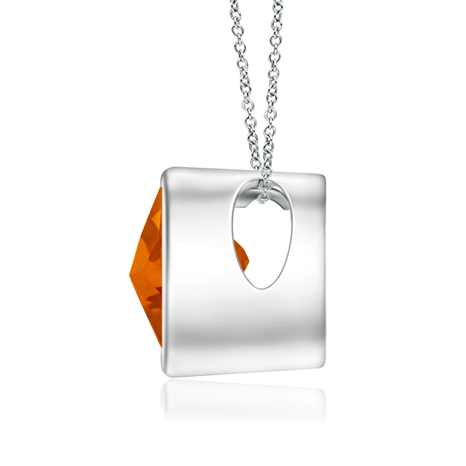 AAAA - Citrine / 1.5 CT / 14 KT White Gold