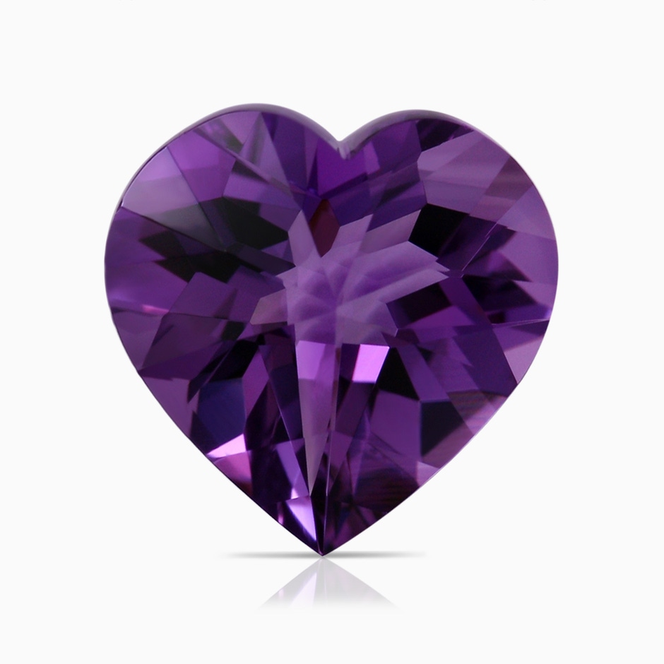 11.87x11.95x7.73mm AAAA Floating GIA Certified Amethyst Heart Pendant with Diamond Halo in White Gold side 699