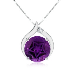 Solitaire Amethyst Solitaire Necklaces & Pendants