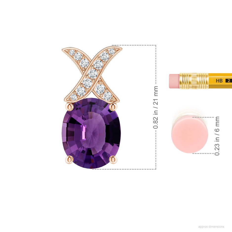 12.08x10.14x6.38mm AAAA FC_SP1078AMD_H-RGE-AAAA-12.08x10.14x6.38 in 18K Rose Gold ruler