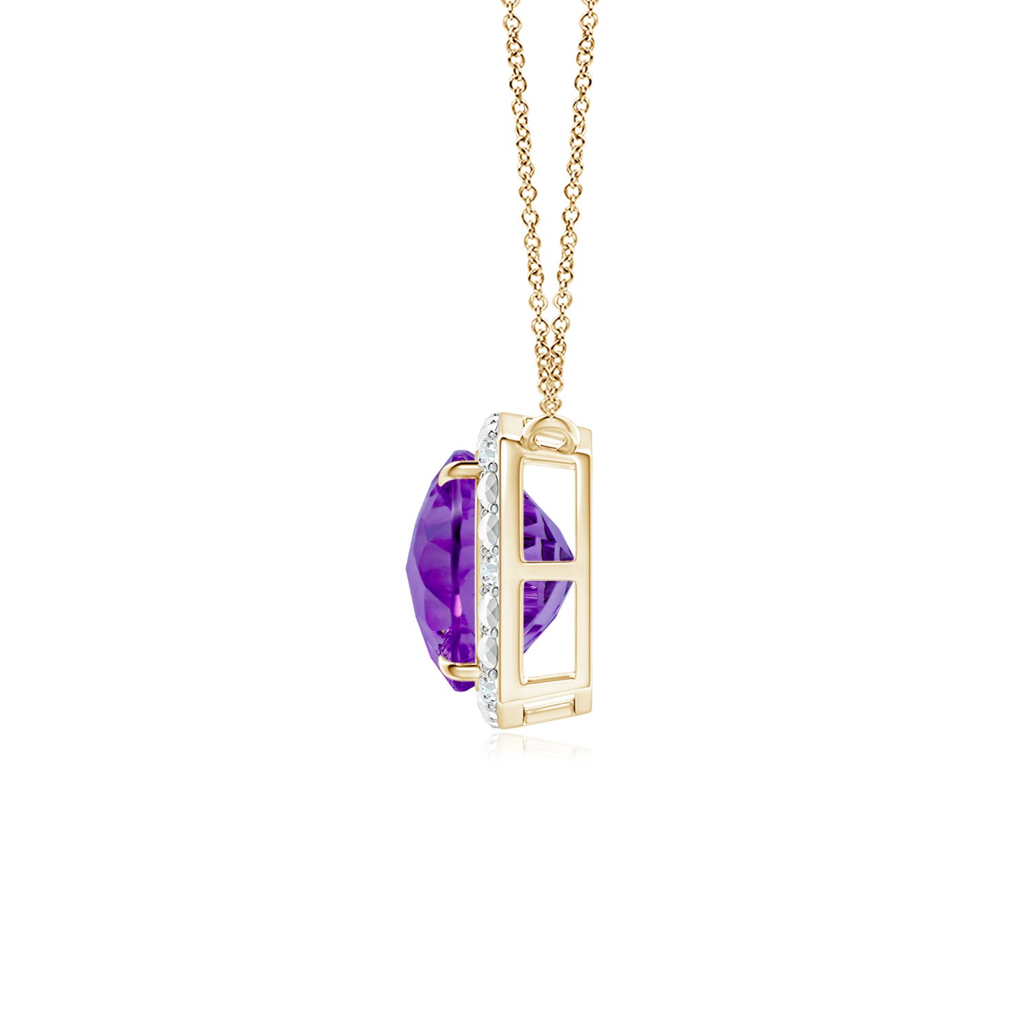 AAAA - Amethyst / 3.56 CT / 14 KT Yellow Gold