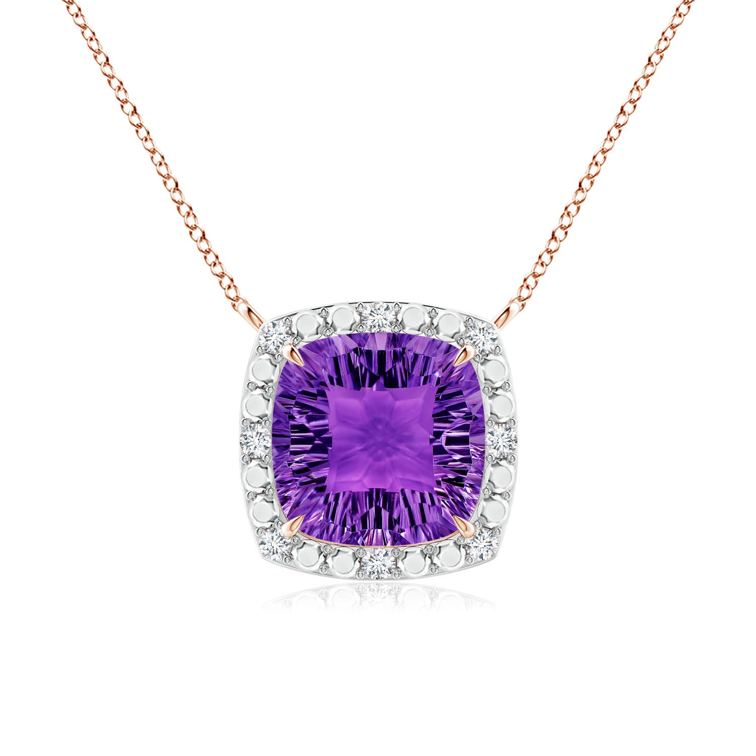 AAAA - Amethyst / 5.6 CT / 14 KT Rose Gold