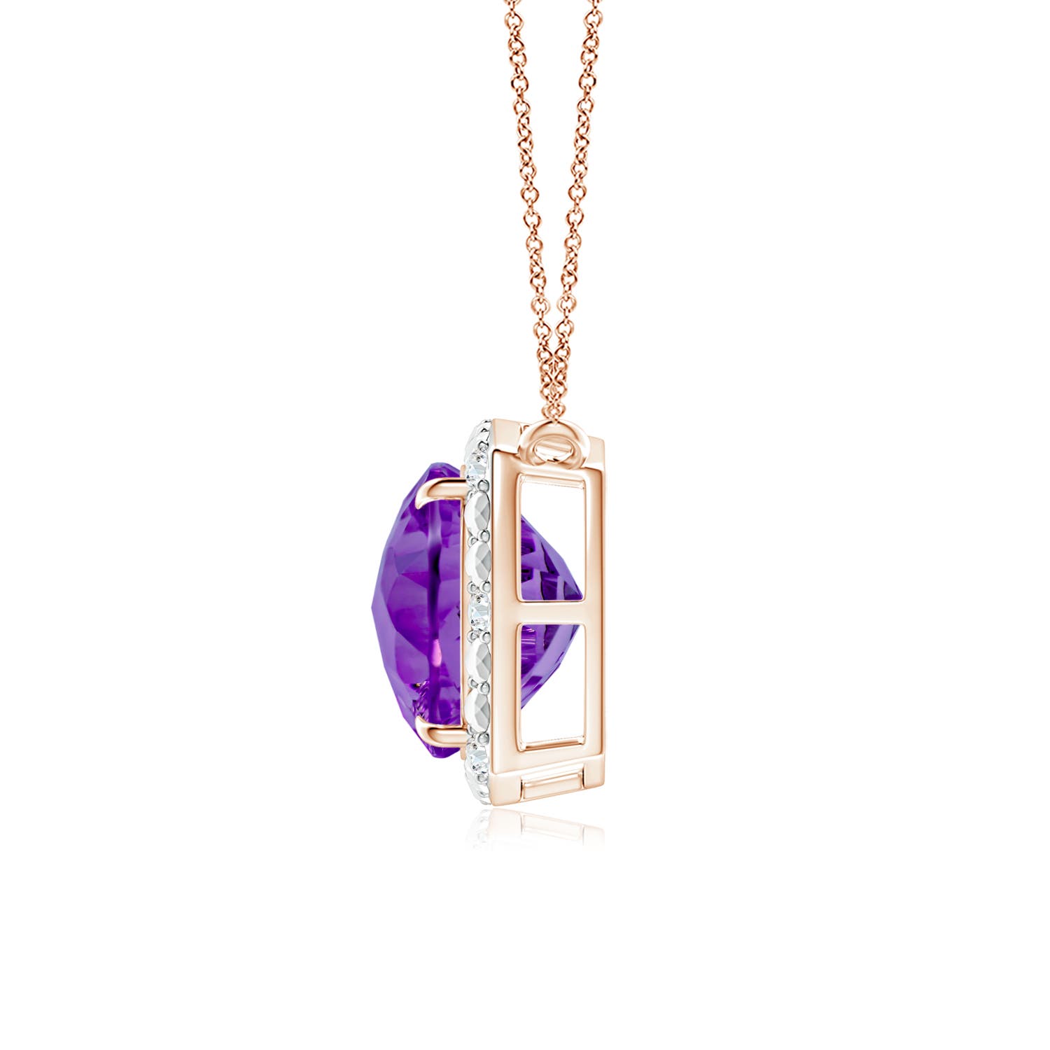 AAAA - Amethyst / 5.6 CT / 14 KT Rose Gold