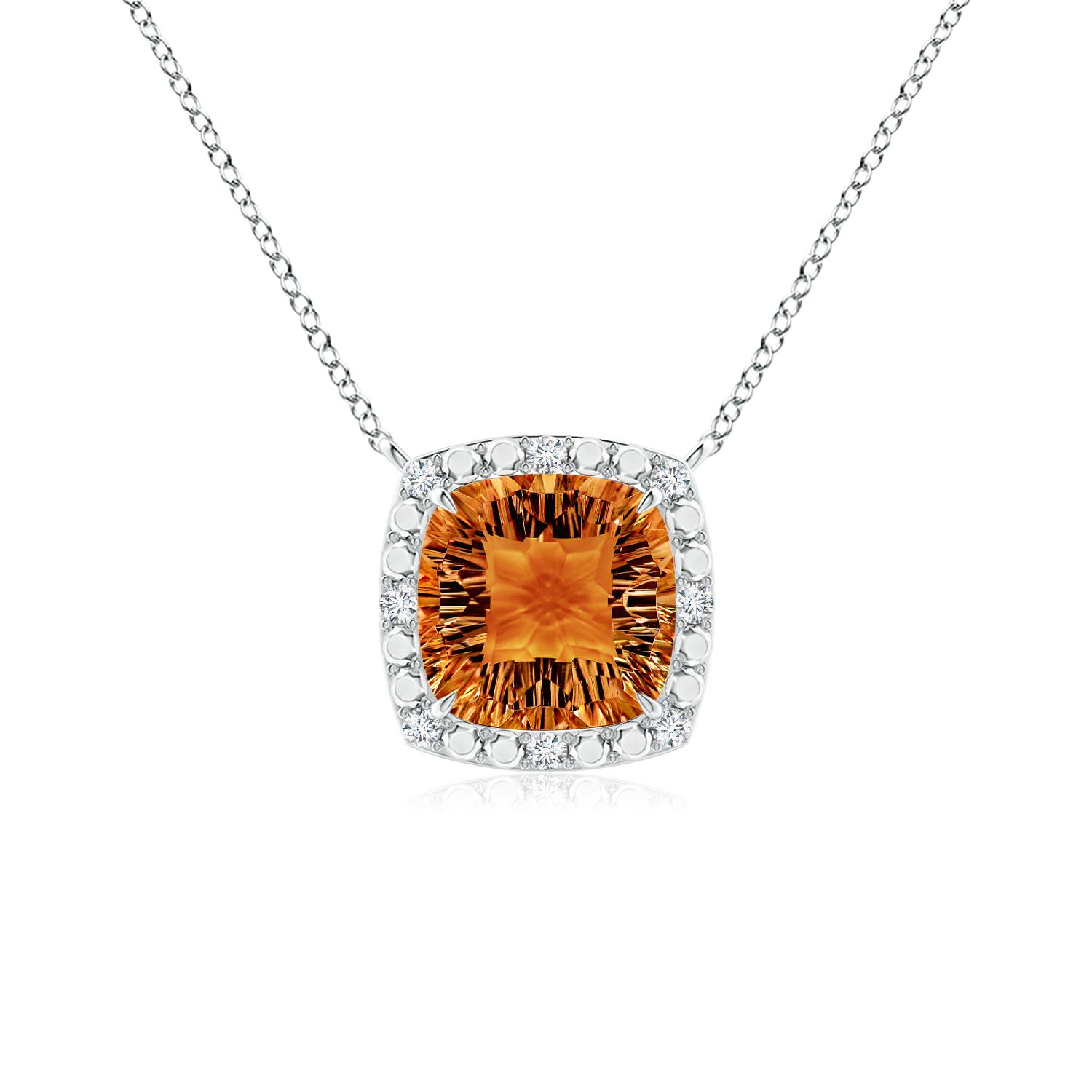 AAAA - Citrine / 3.56 CT / 14 KT White Gold