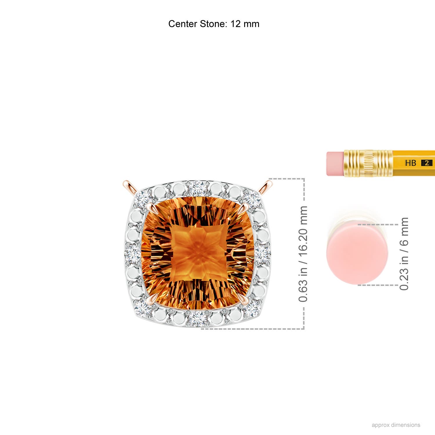 AAAA - Citrine / 5.6 CT / 14 KT Rose Gold