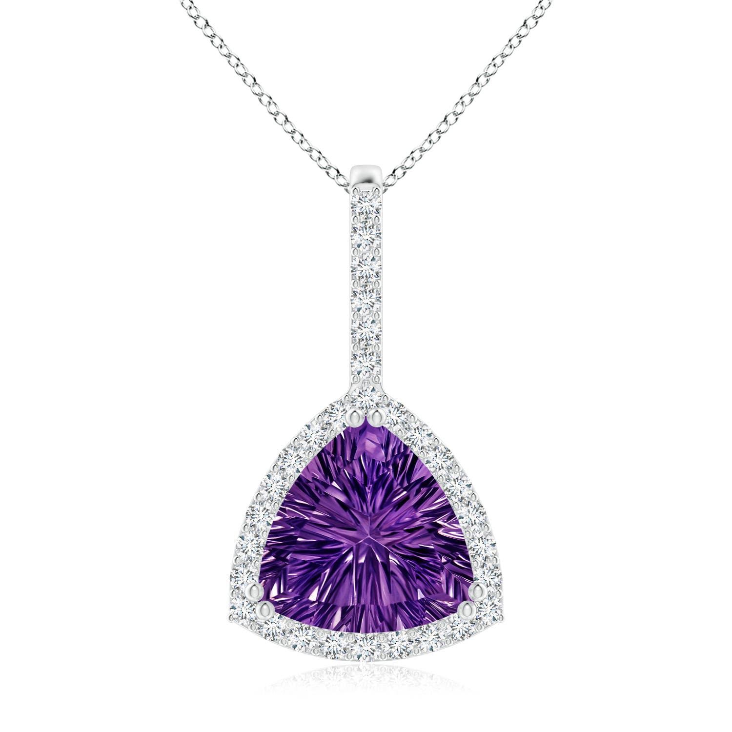 AAAA - Amethyst / 2.83 CT / 14 KT White Gold