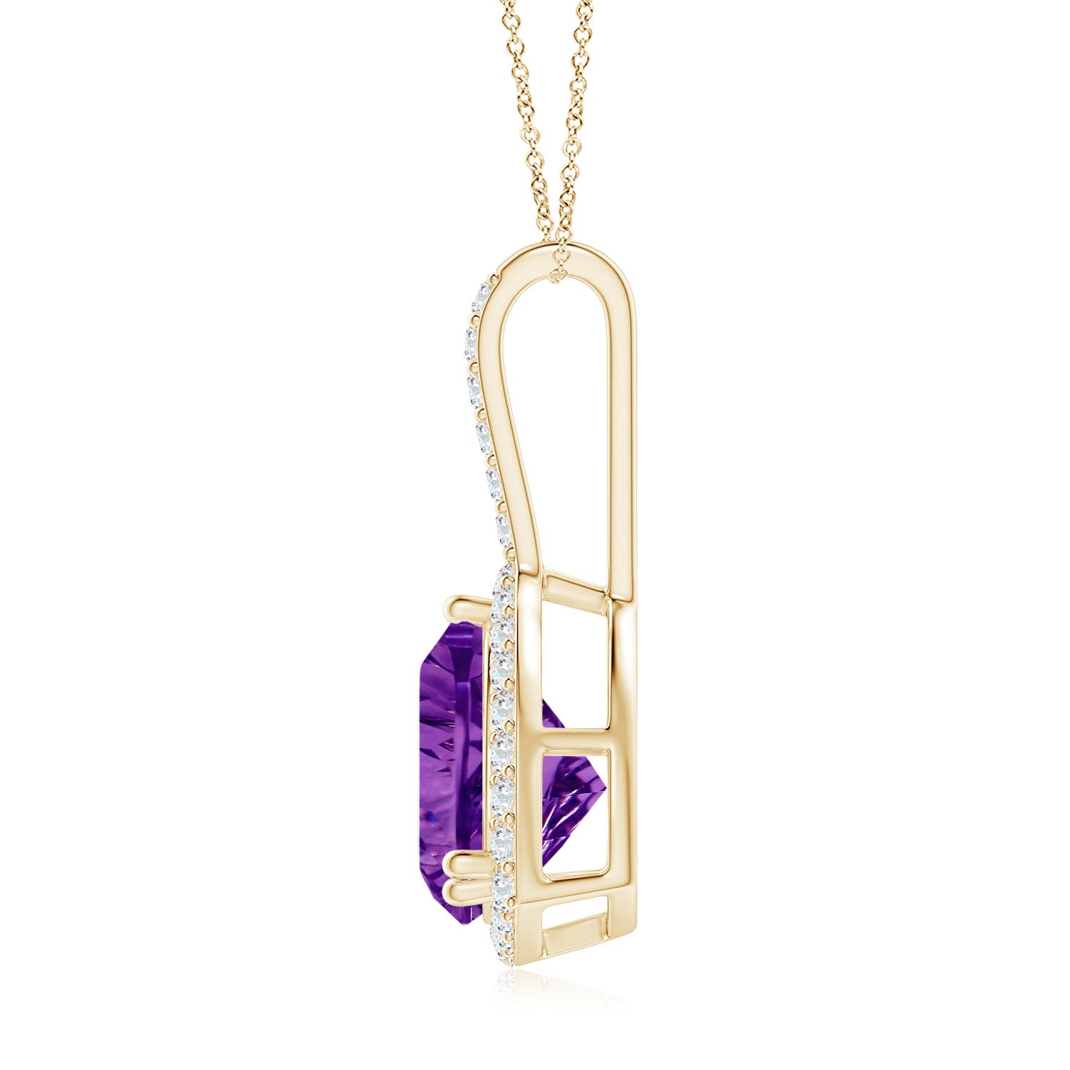 AAAA - Amethyst / 2.83 CT / 14 KT Yellow Gold