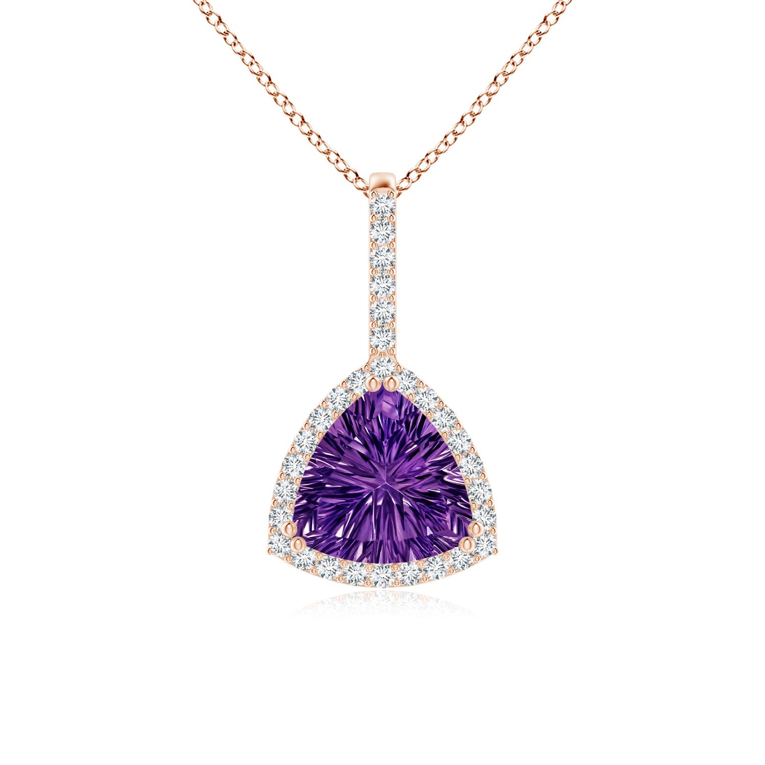 AAAA - Amethyst / 1.38 CT / 14 KT Rose Gold