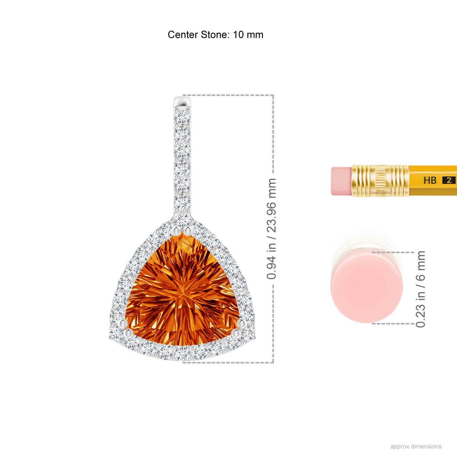 AAAA - Citrine / 2.83 CT / 14 KT White Gold