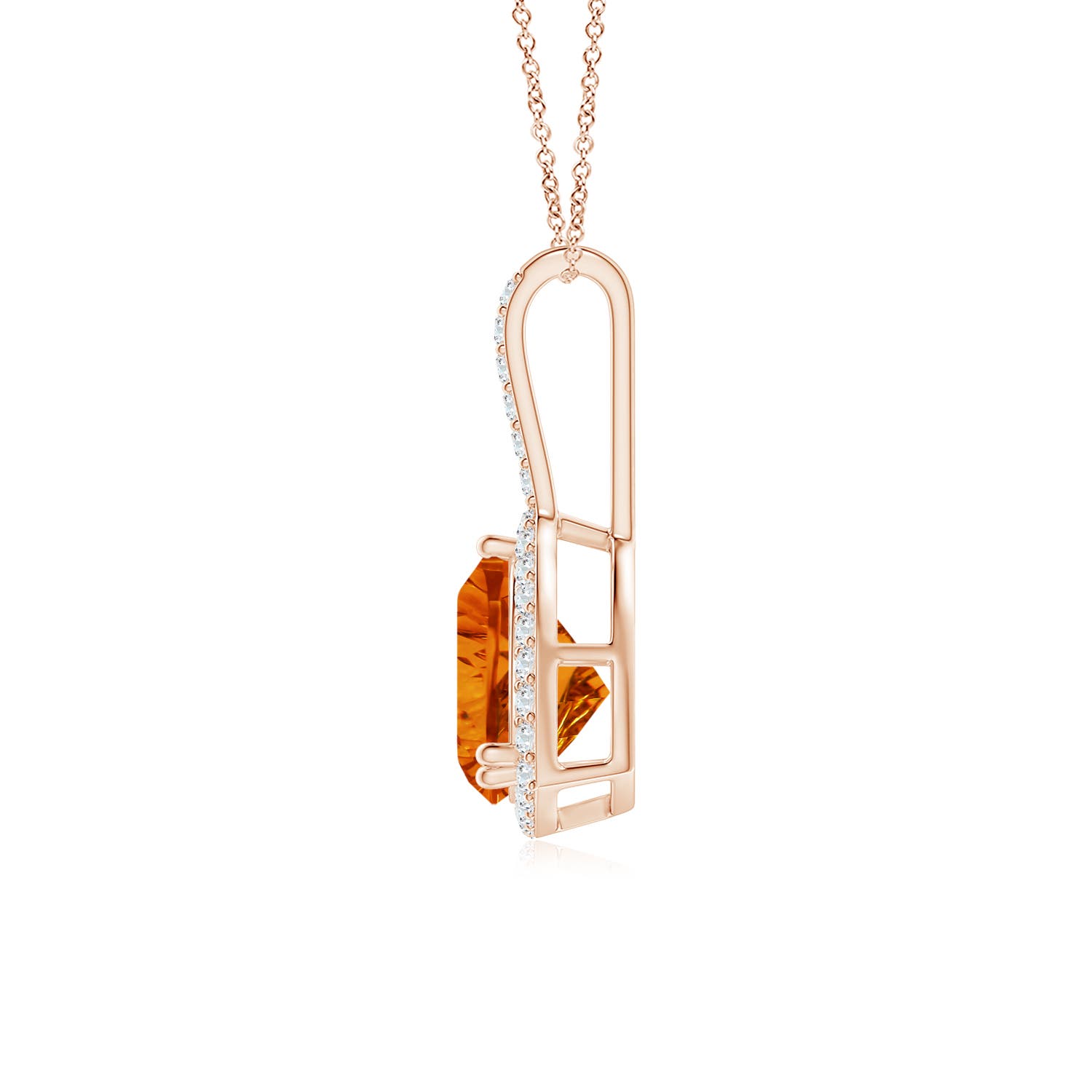 AAAA - Citrine / 1.38 CT / 14 KT Rose Gold