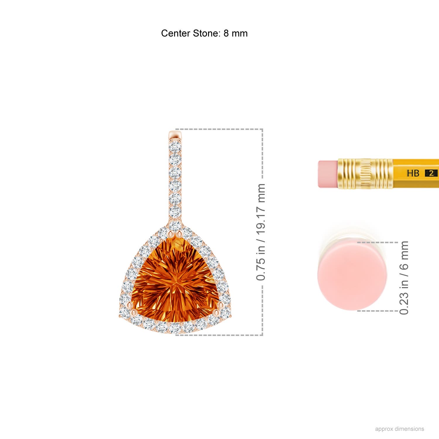 AAAA - Citrine / 1.38 CT / 14 KT Rose Gold