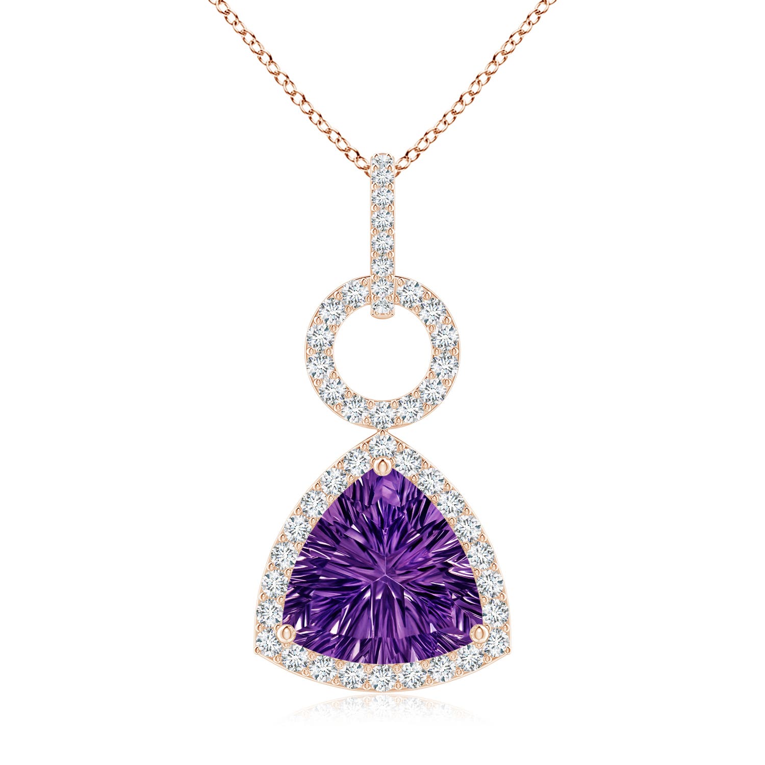 AAAA - Amethyst / 2.96 CT / 14 KT Rose Gold