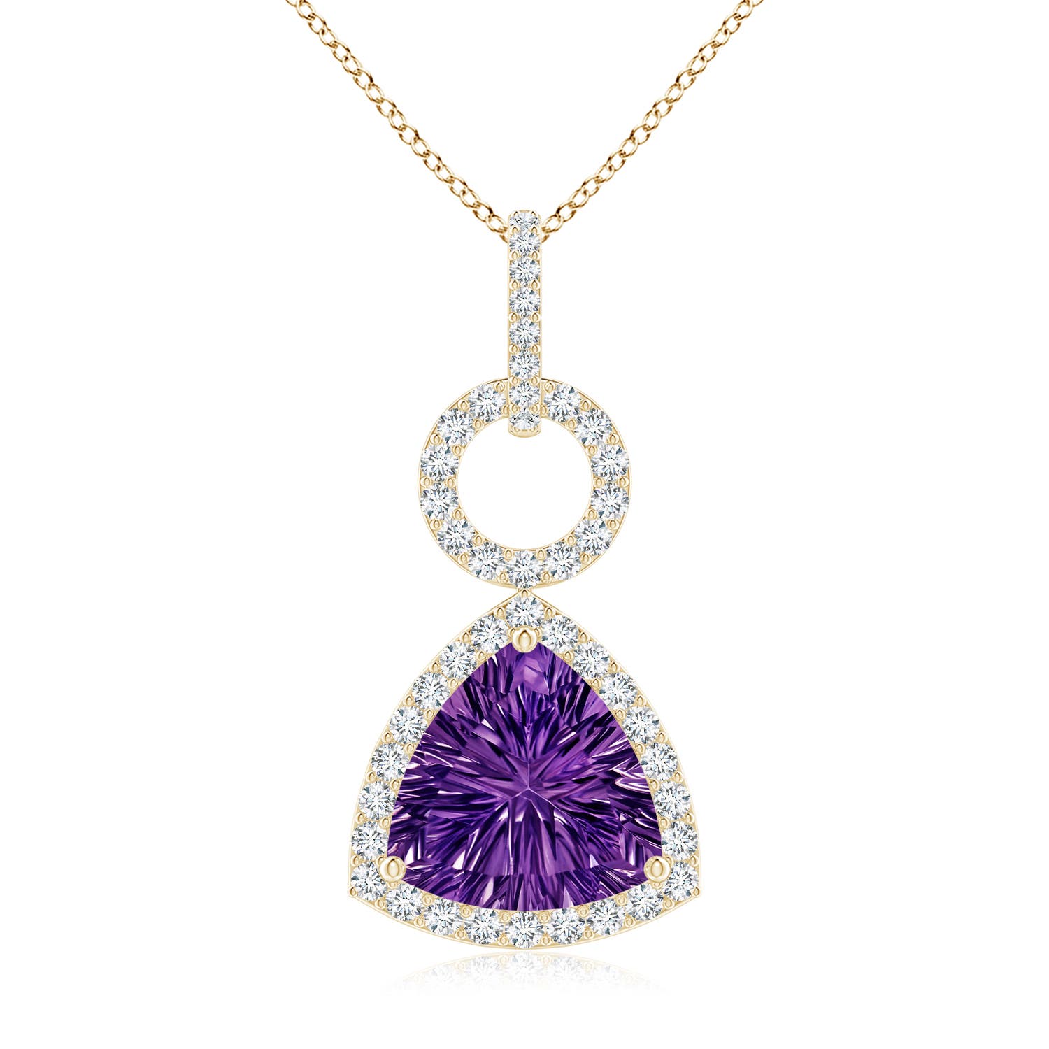 AAAA - Amethyst / 2.96 CT / 14 KT Yellow Gold