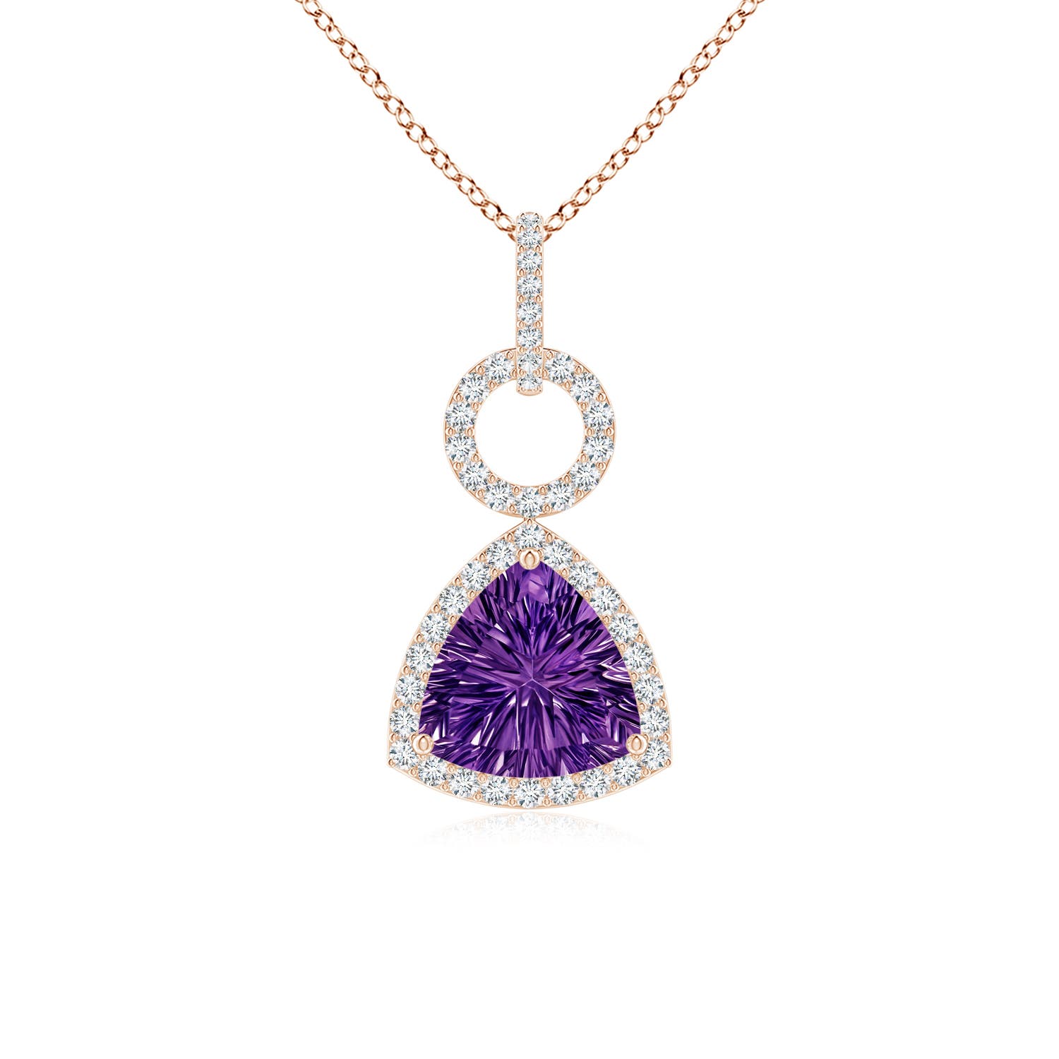 AAAA - Amethyst / 1.46 CT / 14 KT Rose Gold