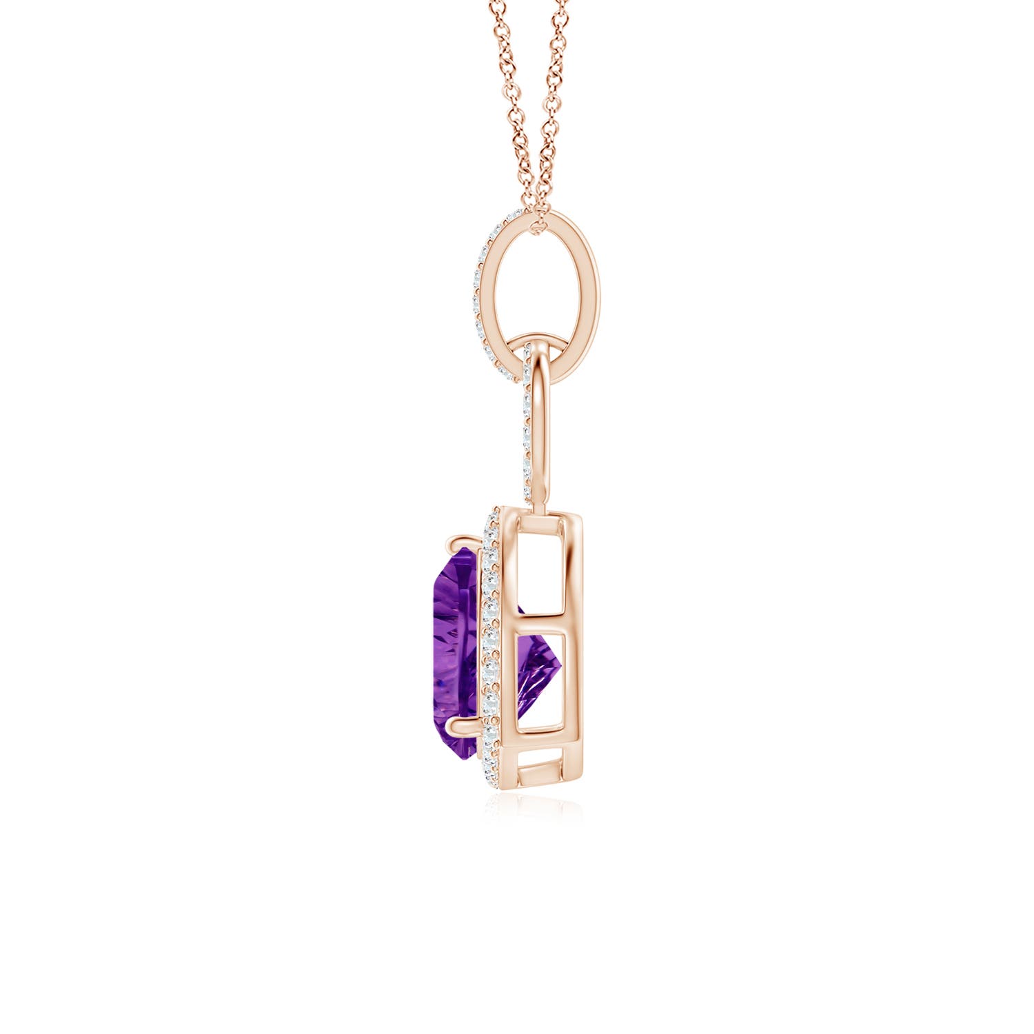 AAAA - Amethyst / 1.46 CT / 14 KT Rose Gold