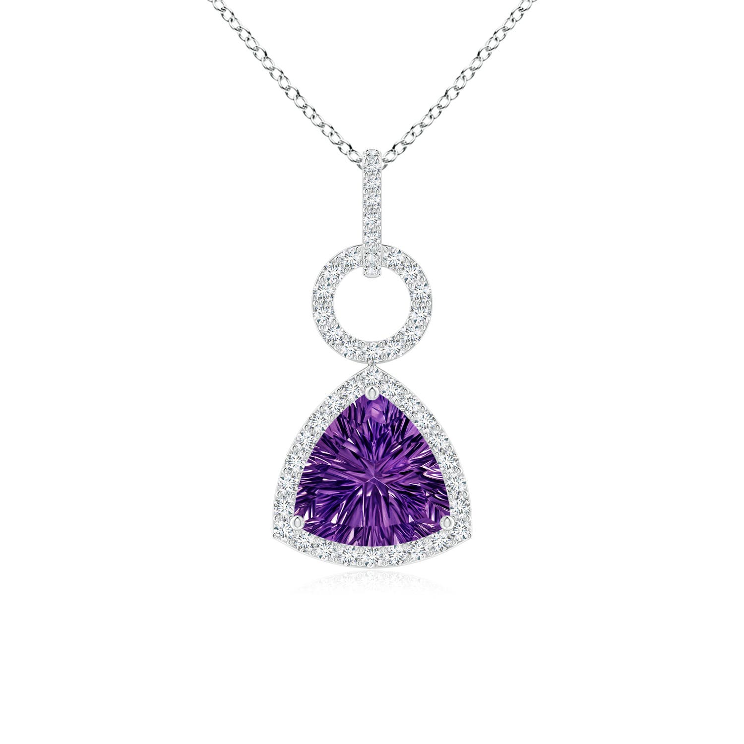 AAAA - Amethyst / 1.46 CT / 14 KT White Gold