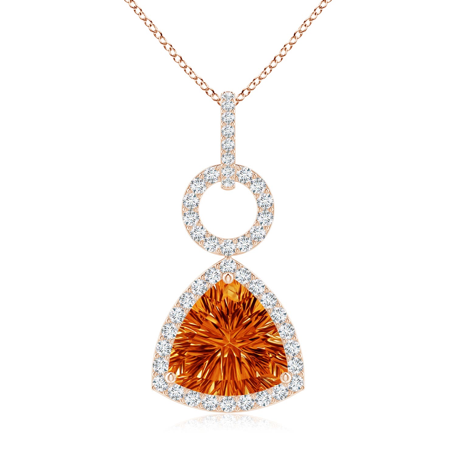 AAAA - Citrine / 2.96 CT / 14 KT Rose Gold