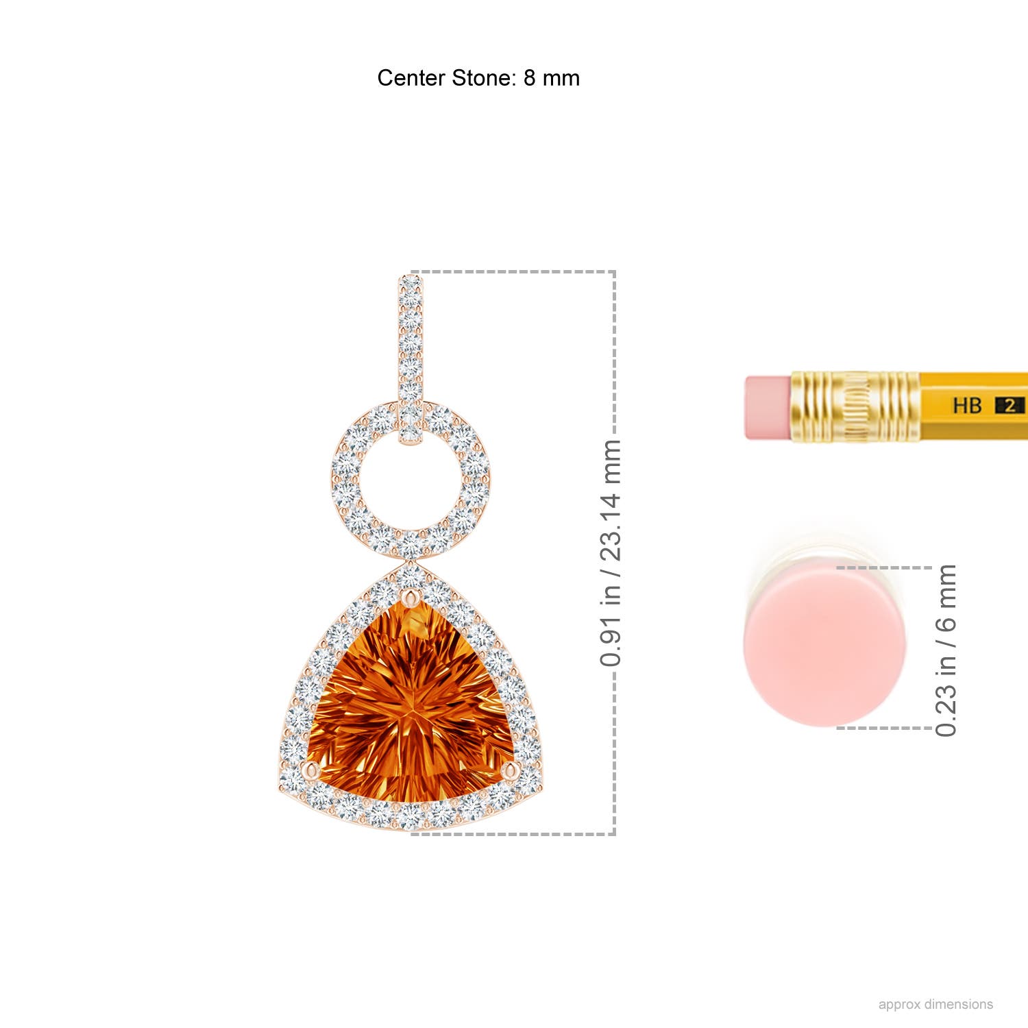 AAAA - Citrine / 1.46 CT / 14 KT Rose Gold