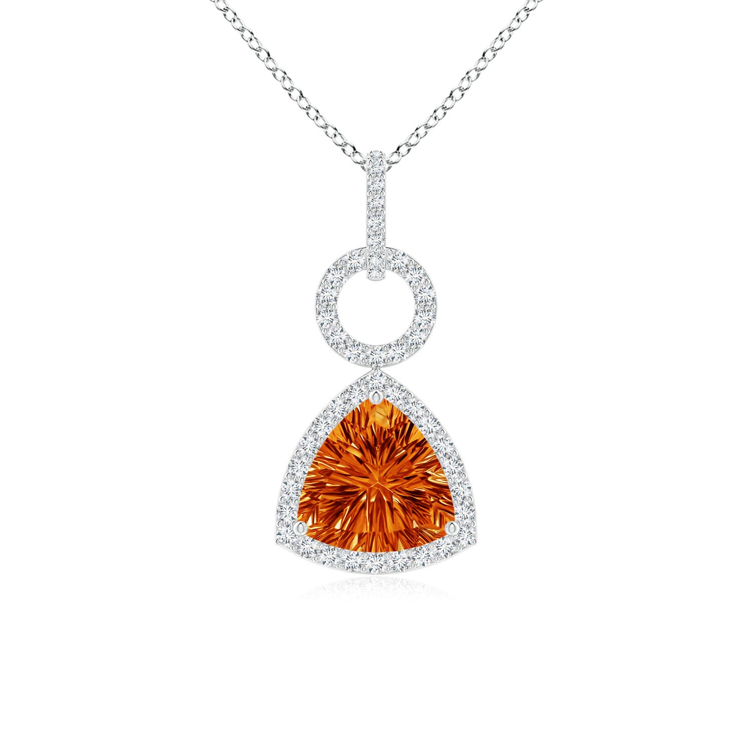 AAAA - Citrine / 1.46 CT / 14 KT White Gold