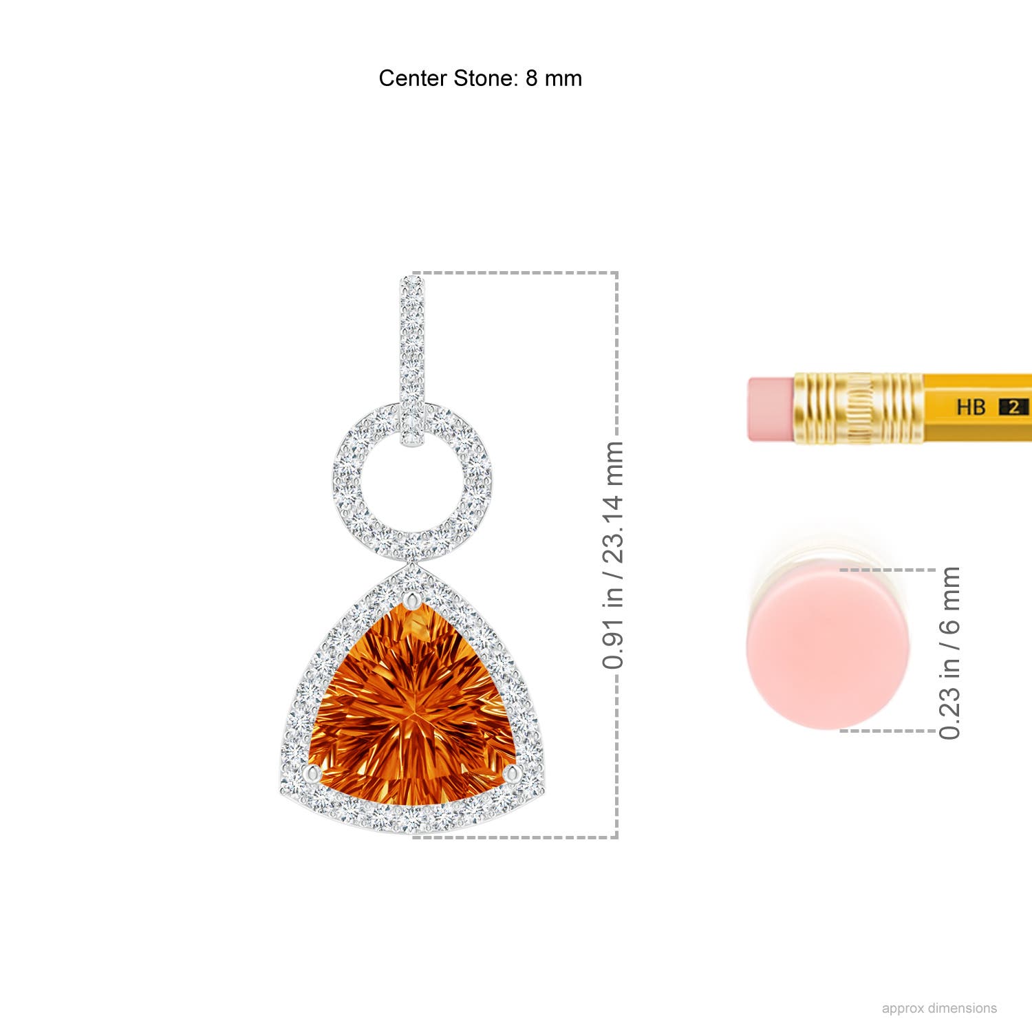 AAAA - Citrine / 1.46 CT / 14 KT White Gold