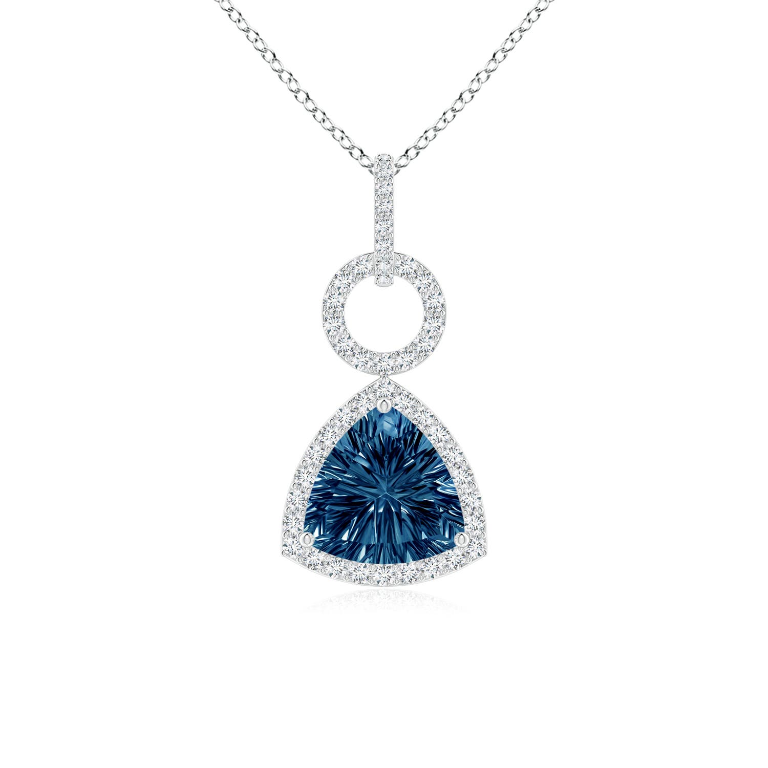 AAAA - London Blue Topaz / 1.66 CT / 14 KT White Gold