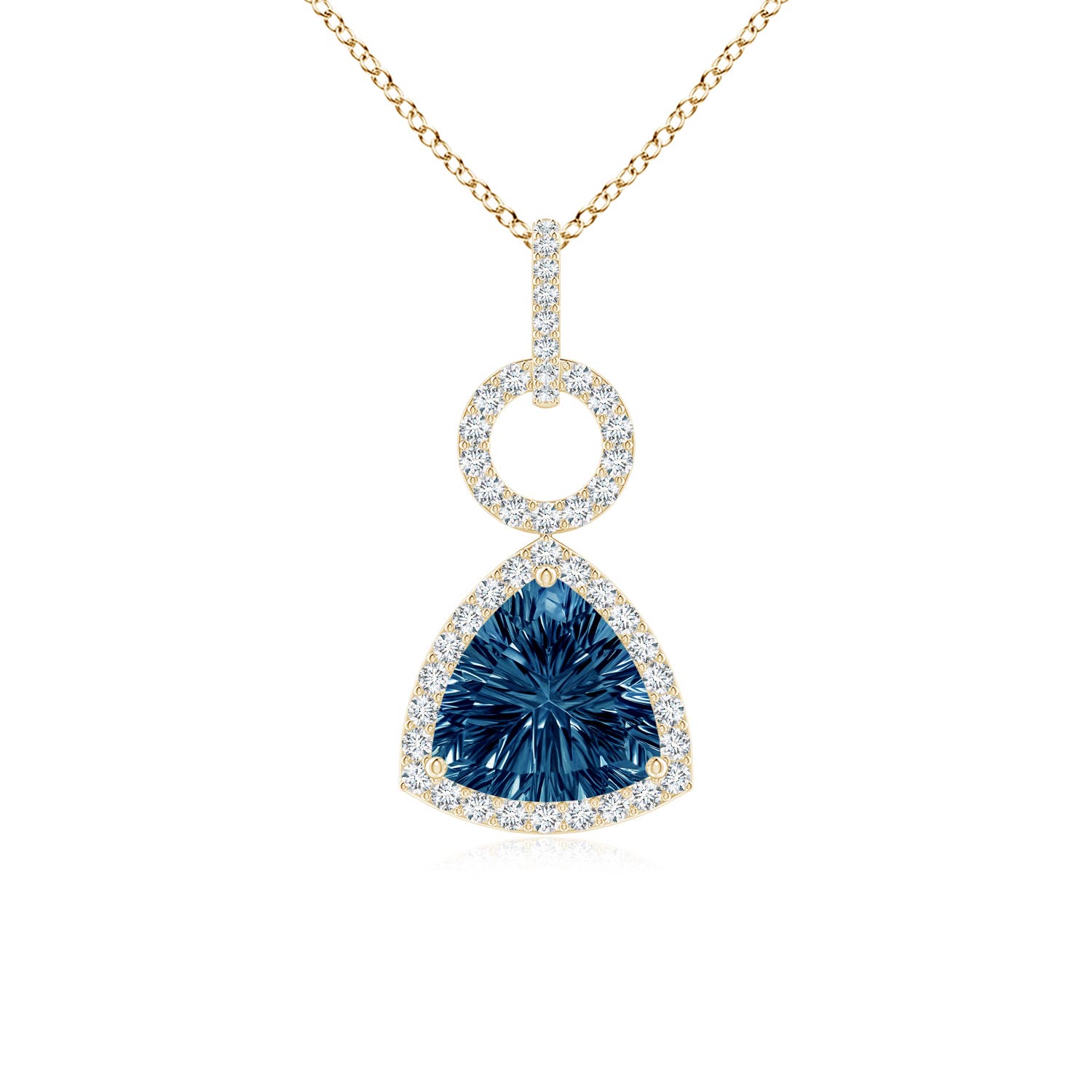 AAAA - London Blue Topaz / 1.66 CT / 14 KT Yellow Gold