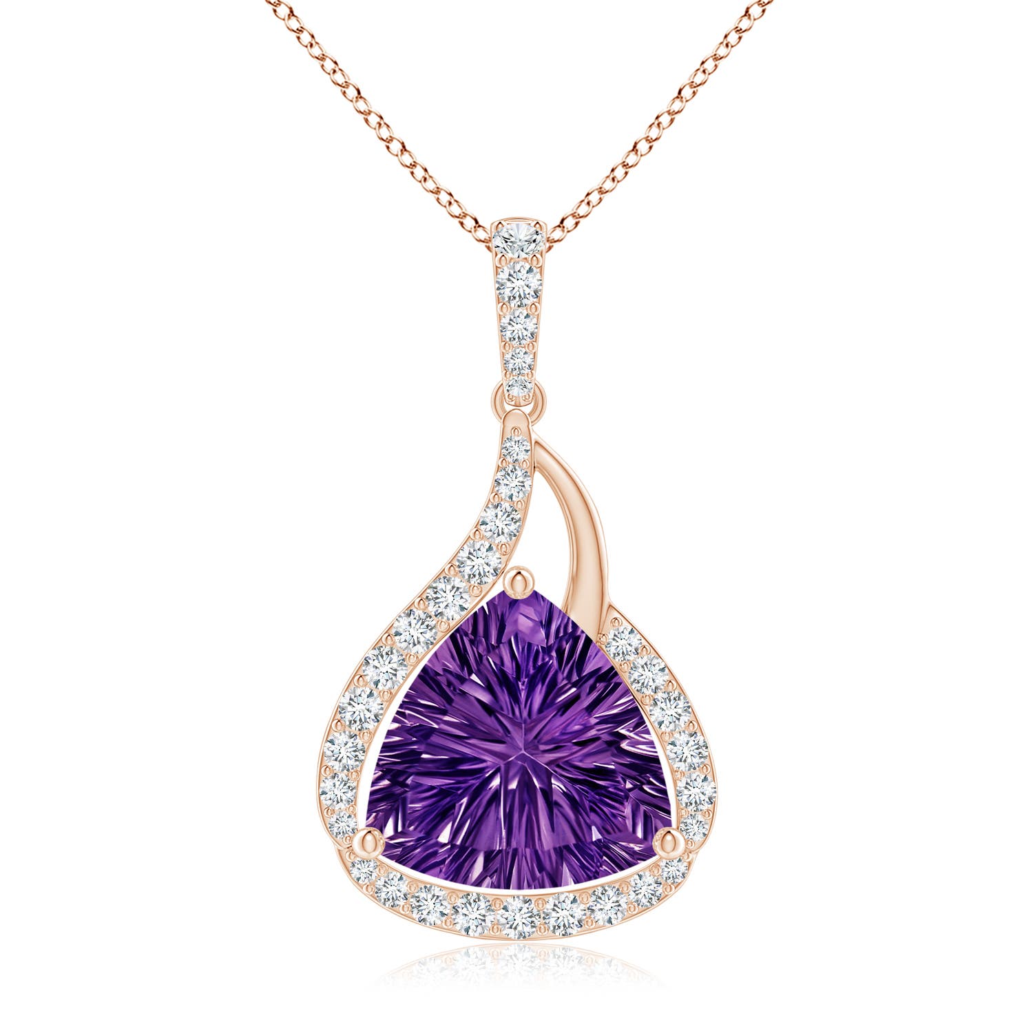 AAAA - Amethyst / 2.74 CT / 14 KT Rose Gold