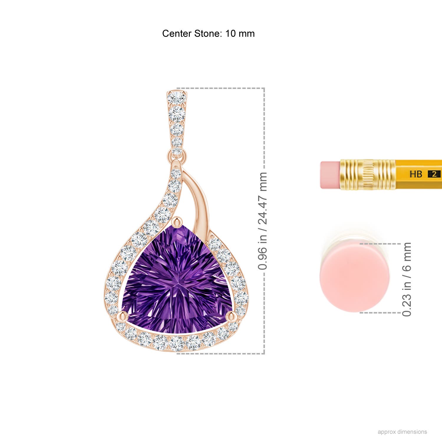 AAAA - Amethyst / 2.74 CT / 14 KT Rose Gold