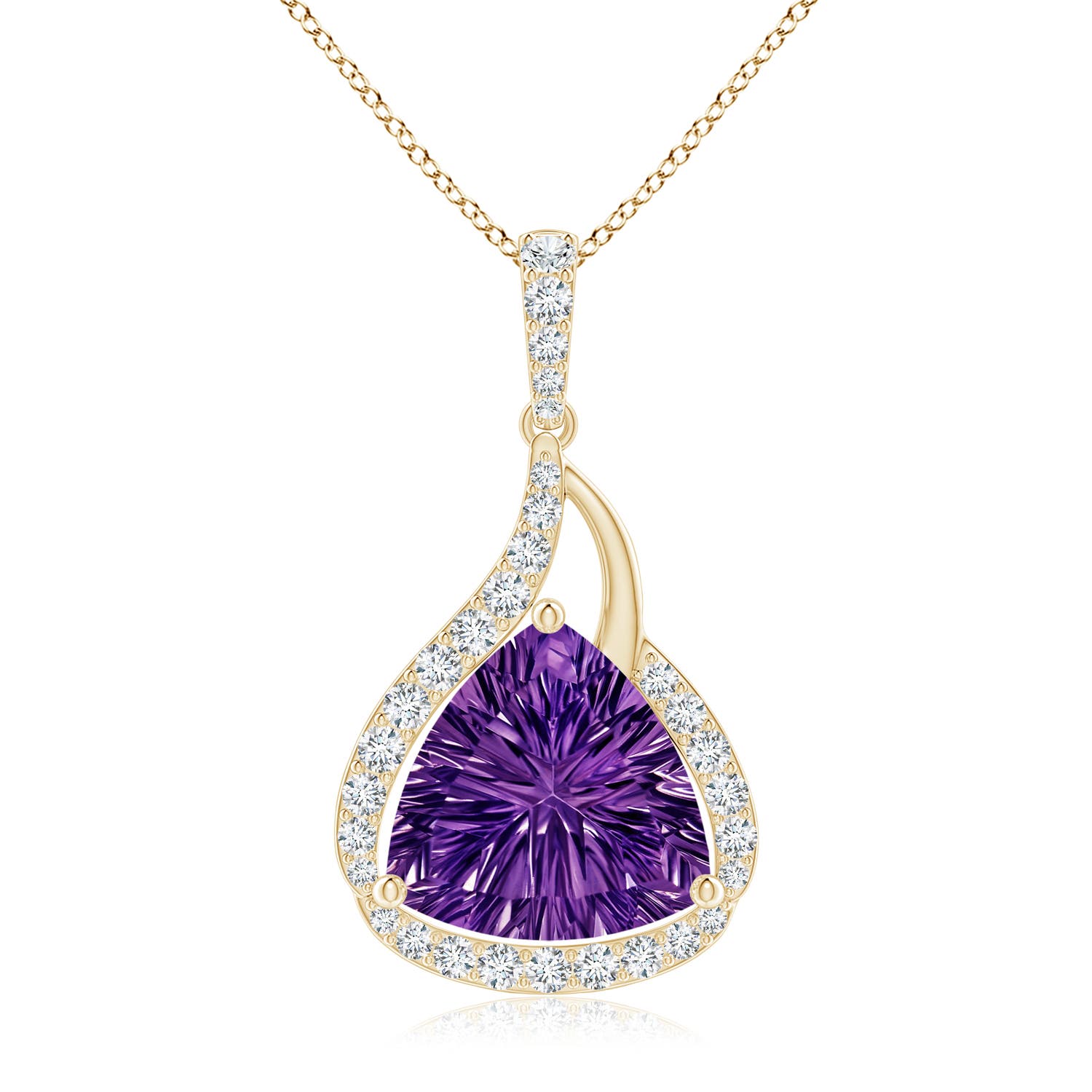 AAAA - Amethyst / 2.74 CT / 14 KT Yellow Gold