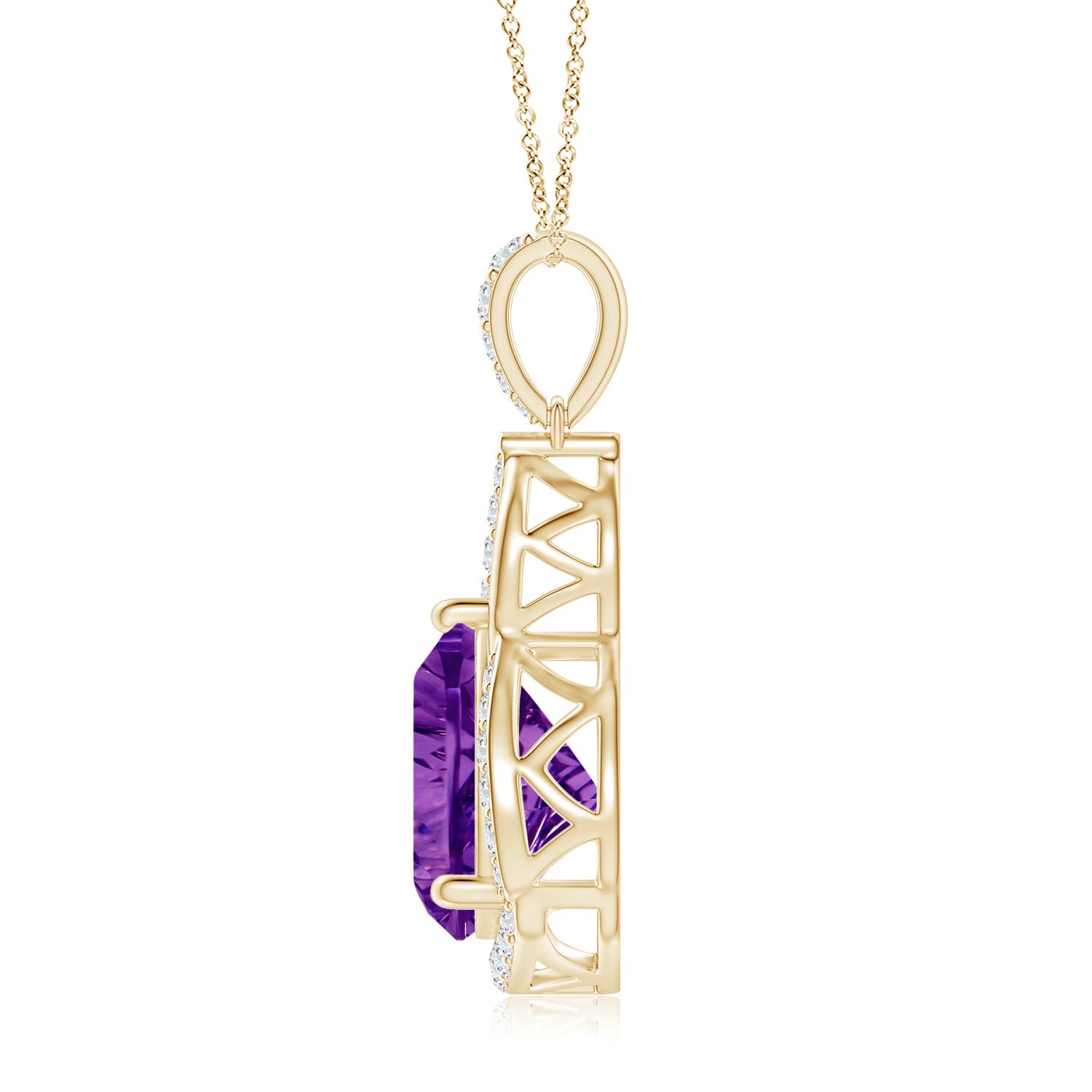 AAAA - Amethyst / 2.74 CT / 14 KT Yellow Gold