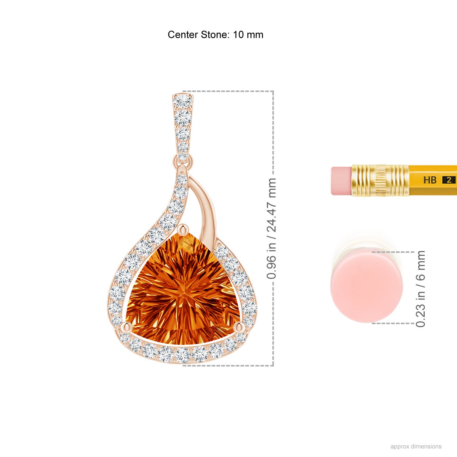 AAAA - Citrine / 2.74 CT / 14 KT Rose Gold