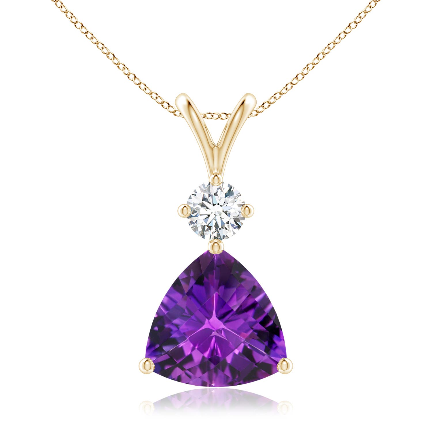 AAAA - Amethyst / 2.68 CT / 14 KT Yellow Gold