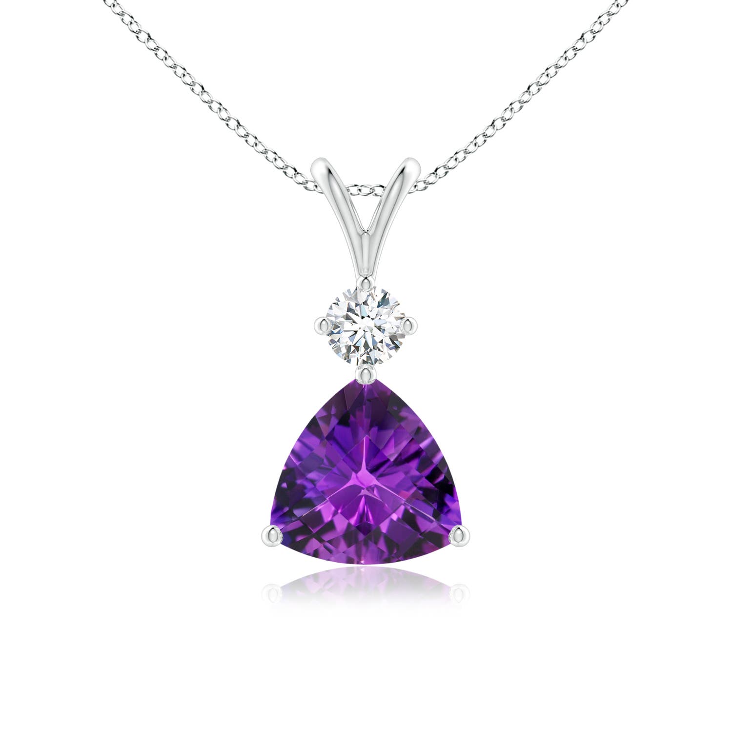 AAAA - Amethyst / 1.35 CT / 14 KT White Gold