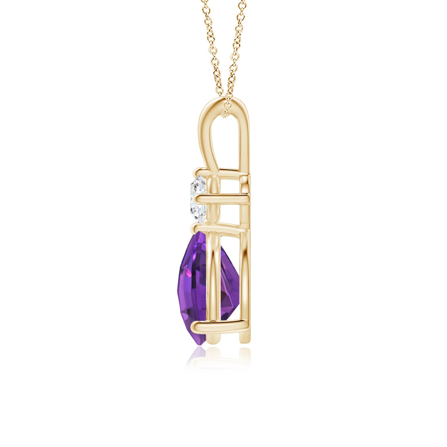 AAAA - Amethyst / 1.35 CT / 14 KT Yellow Gold