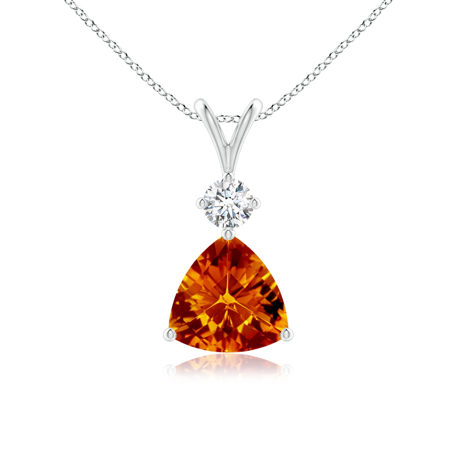 AAAA - Citrine / 1.35 CT / 14 KT White Gold