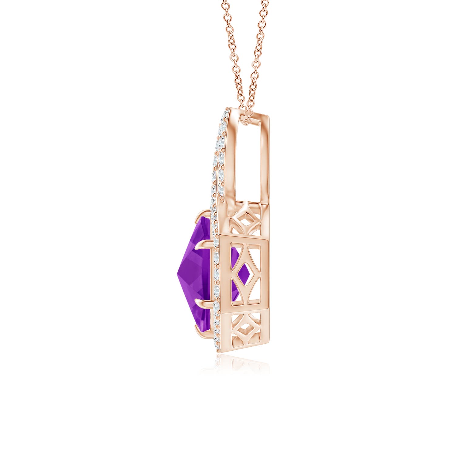 AAAA - Amethyst / 1.68 CT / 14 KT Rose Gold