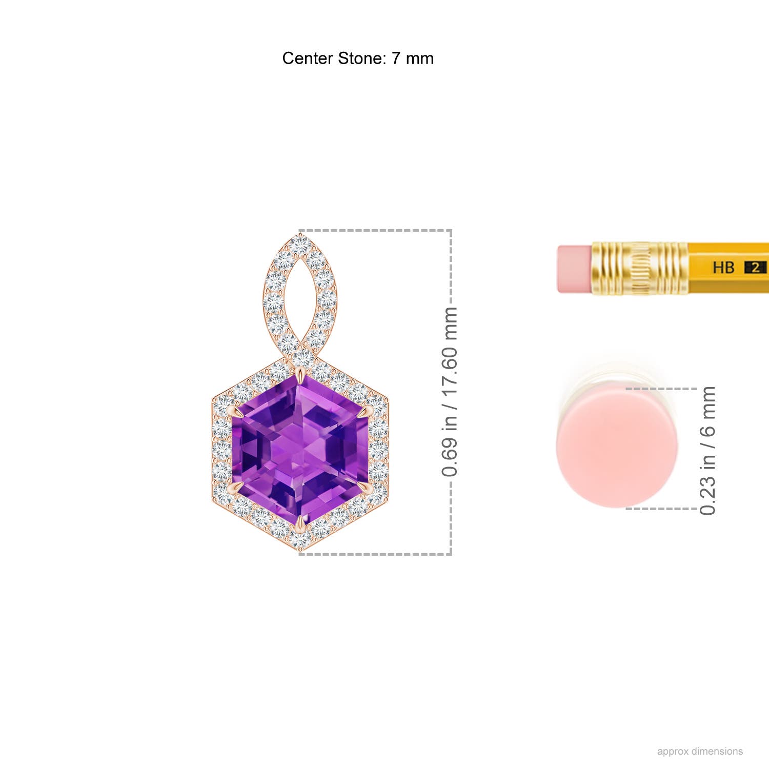 AAAA - Amethyst / 1.68 CT / 14 KT Rose Gold