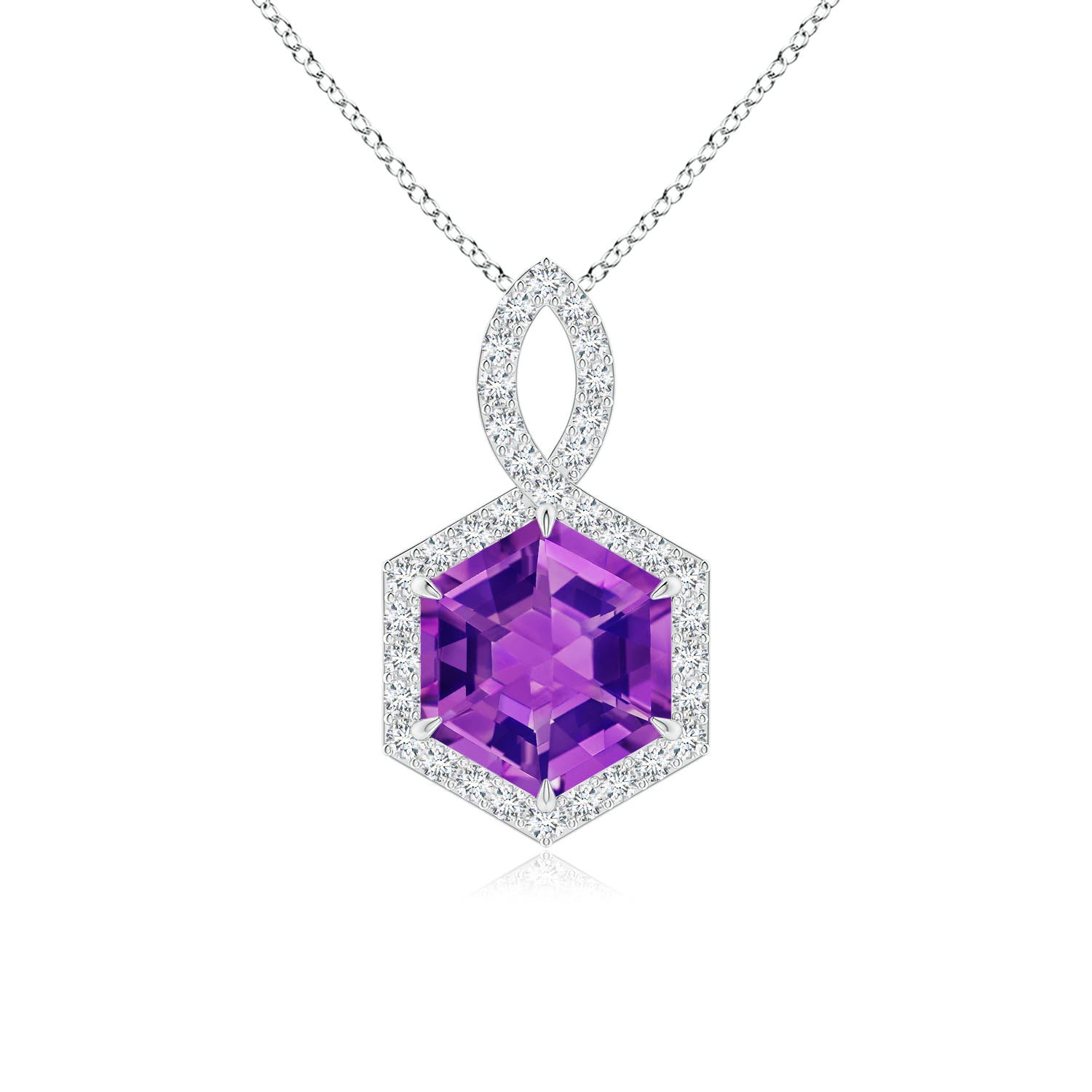 AAAA - Amethyst / 1.68 CT / 14 KT White Gold