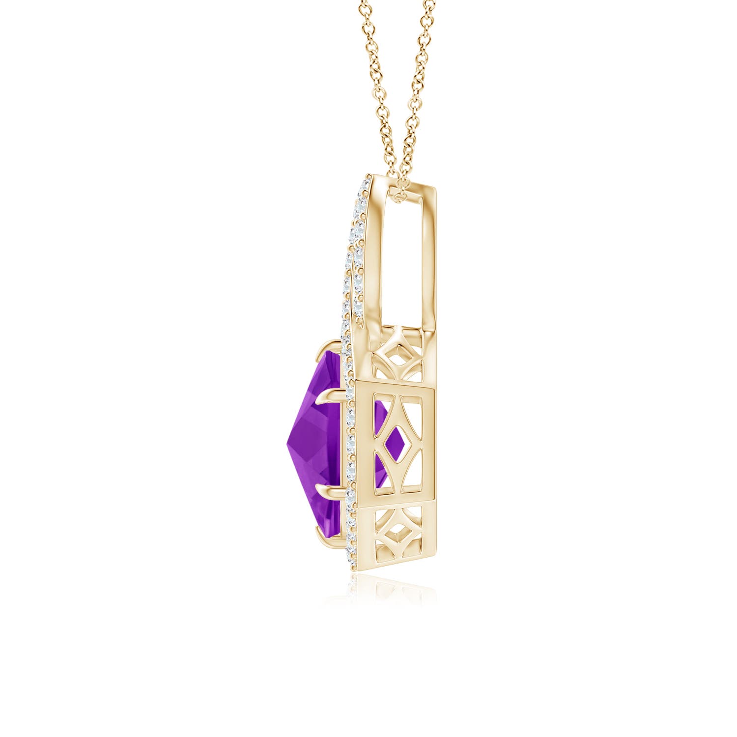 AAAA - Amethyst / 1.68 CT / 14 KT Yellow Gold