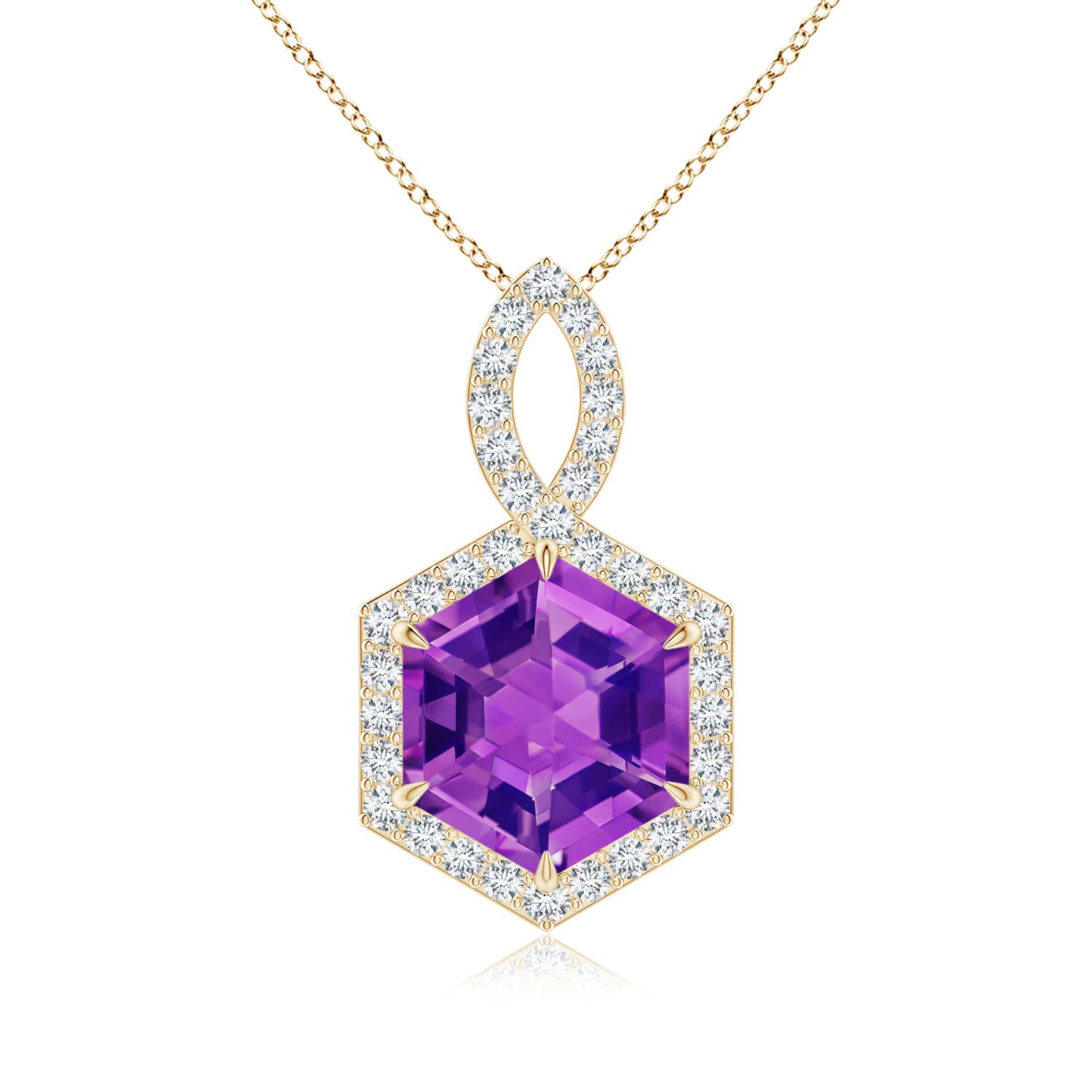 AAAA - Amethyst / 2.25 CT / 14 KT Yellow Gold