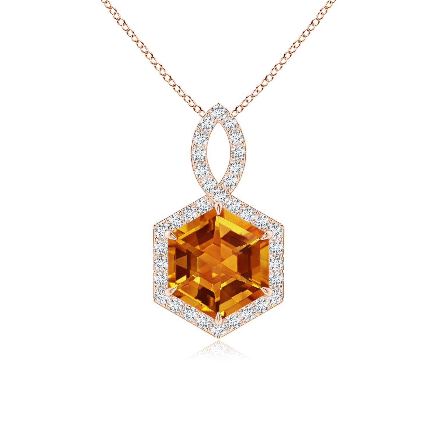 AAAA - Citrine / 1.68 CT / 14 KT Rose Gold