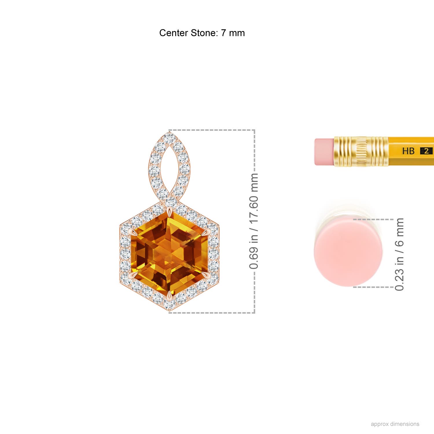 AAAA - Citrine / 1.68 CT / 14 KT Rose Gold